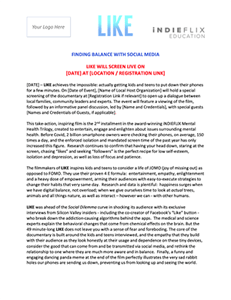 LIKE Press Release for clients preview page